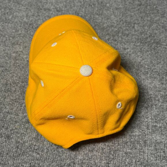 Vintage New York Yankees FD PD Embroidered Adjustable Hat Yellow Wool - Picture 4 of 7